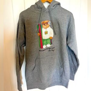 The Dirt Label. Gucci Bear Snowboard Hoodie. Large. Grey